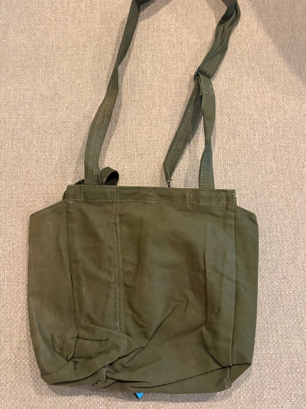 Men's military Green tote Field Bag - Military Style Shoulder Bag size MEDIUM
